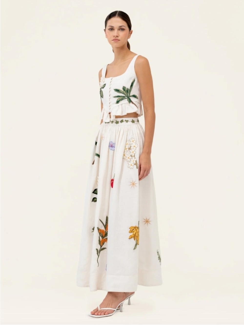 AGUA BENDITA TANGELO WILD MAXI SKIRT

Embroidered Appliqués